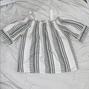 White Peekaboo shoulder too